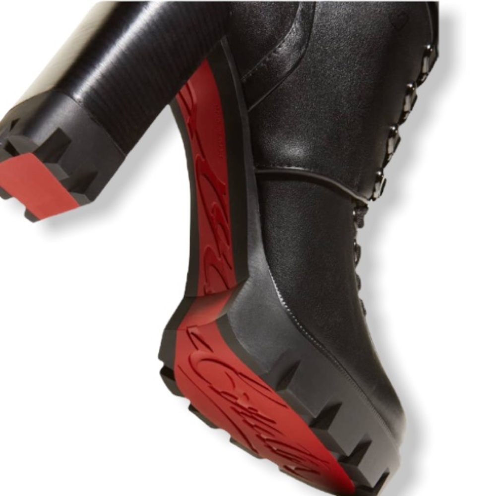 Christian Louboutin
Macademia Calfskin Red Sole Biker Platform Booties
